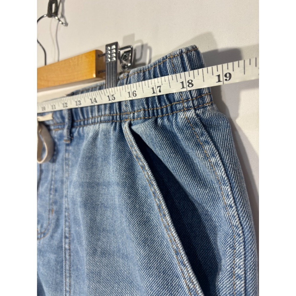 Casual Comfort Stitch Star Denim Pull On Shorts Womens 1X Blue - Picture 7 of 7